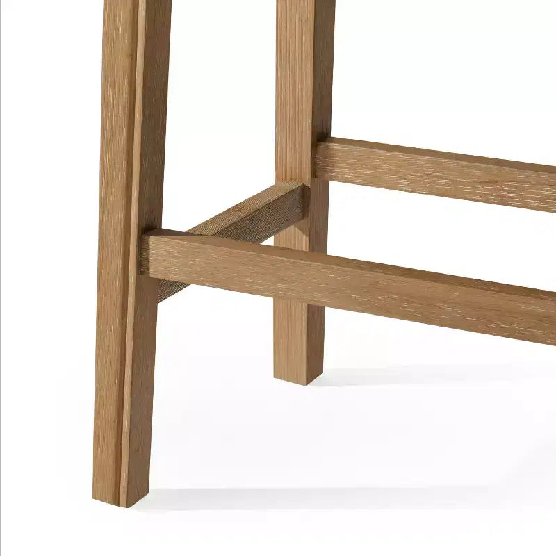 Sgabello da banco Adrien senza schienale con rivestimento in tessuto 26