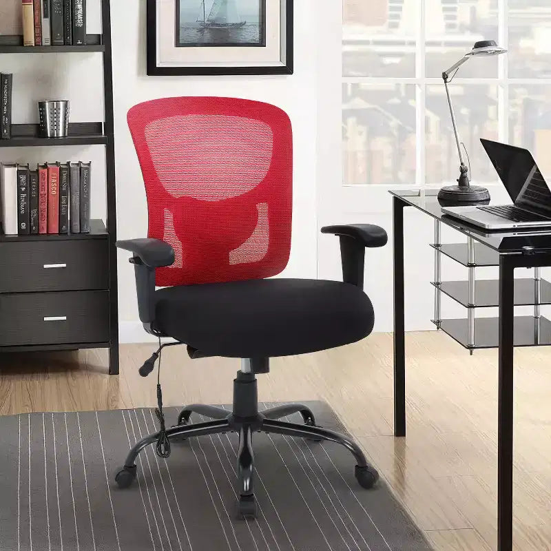 Sedia da ufficio ergonomica per persone alte e robuste 400 libbre Sedia da scrivania in rete per persone pesanti