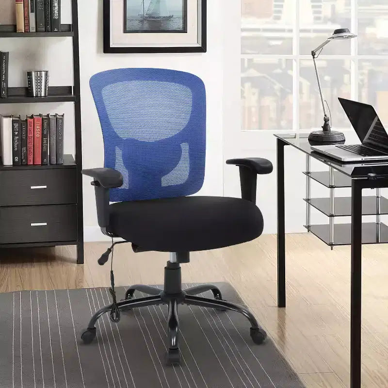 Sedia da ufficio ergonomica per persone alte e robuste 400 libbre Sedia da scrivania in rete per persone pesanti
