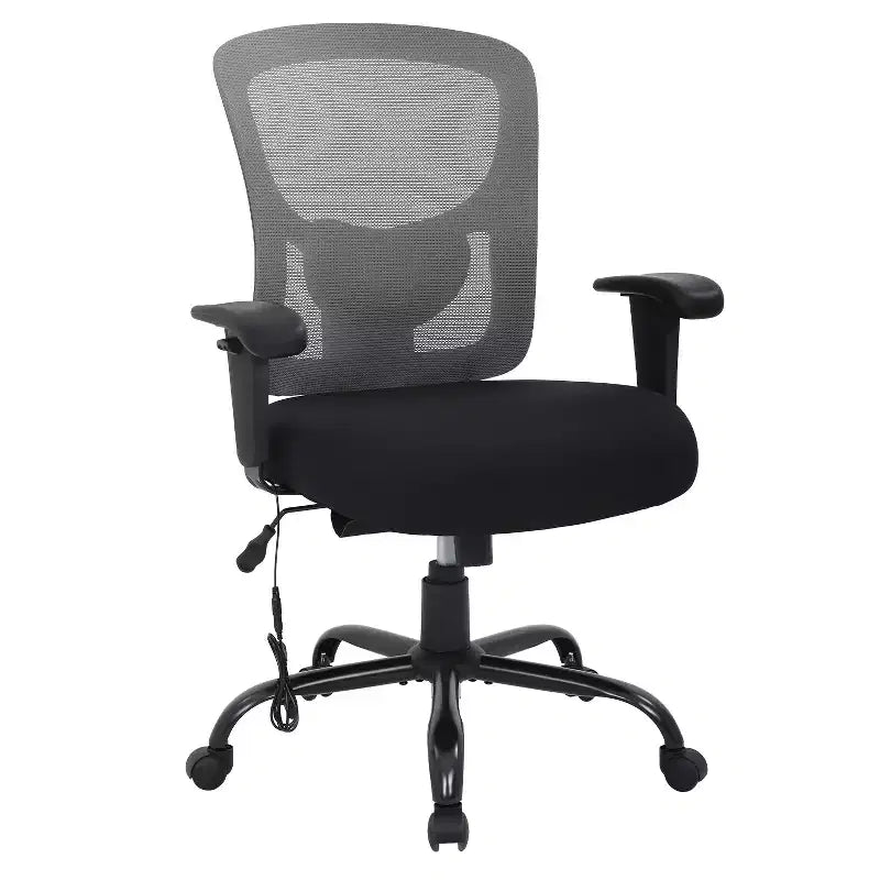 Sedia da ufficio ergonomica per persone alte e robuste 400 libbre Sedia da scrivania in rete per persone pesanti