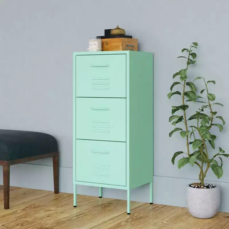Armadietto Blu Navy in acciaio con piedini regolabili - Ottimo stato