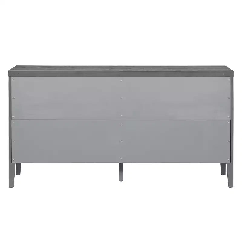 Anta retrò per credenza con motivo a scanalature circolari Maniglia rotonda in metallo per porta d'ingresso sala da pranzo grigia