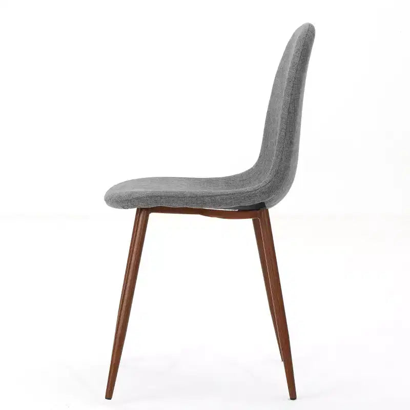 Sedie da pranzo Haleigh in tessuto imbottito, stile Mid-Century Modern