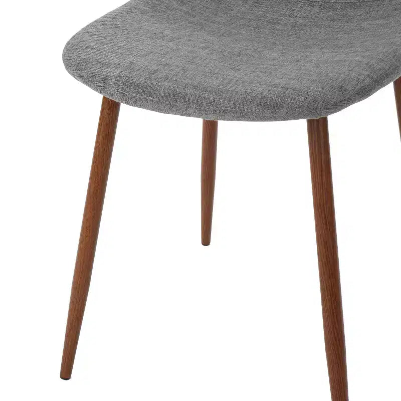 Sedie da pranzo Haleigh in tessuto imbottito, stile Mid-Century Modern