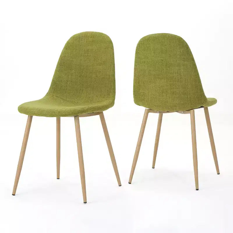 Sedie da pranzo Haleigh in tessuto imbottito, stile Mid-Century Modern