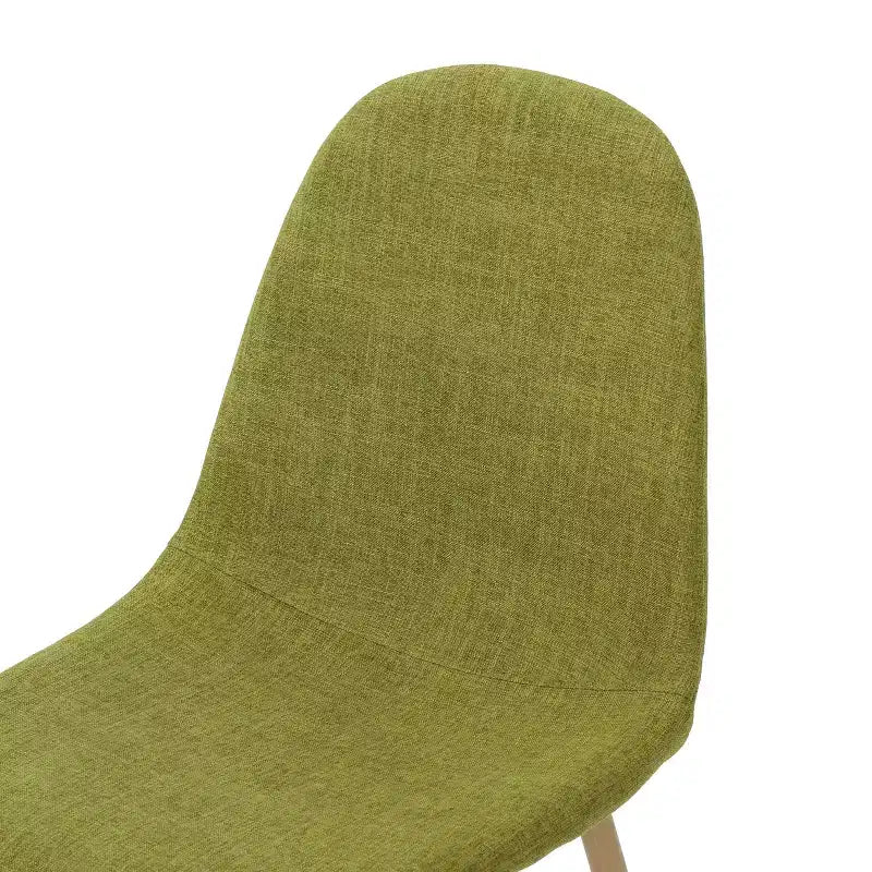Sedie da pranzo Haleigh in tessuto imbottito, stile Mid-Century Modern