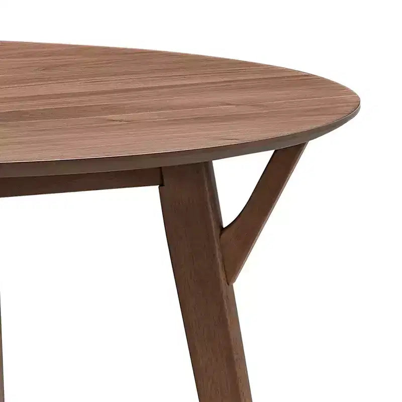 Tavolo da pranzo rotondo in legno da 42 pollici per 4 persone per la sala da pranzo