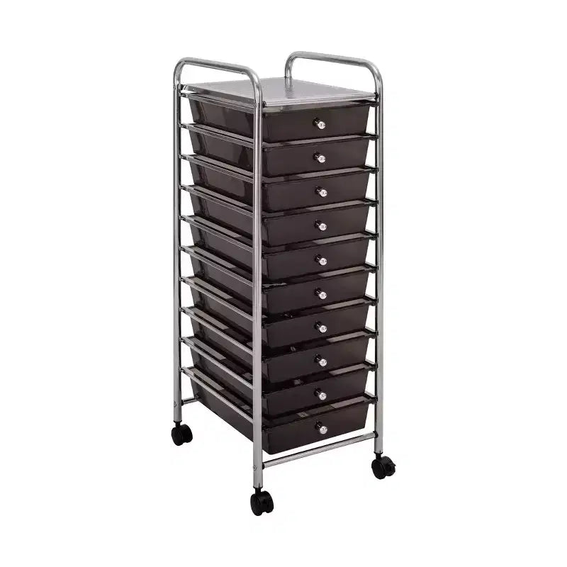 Carrello Contenitore a Rotelle con 10 Cassetti