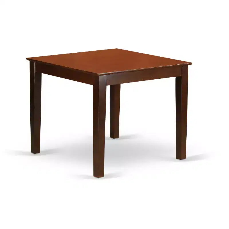 Belmont Set da pranzo quadrato 36" con tavolo e 4 sedie con seduta in legno, mogano