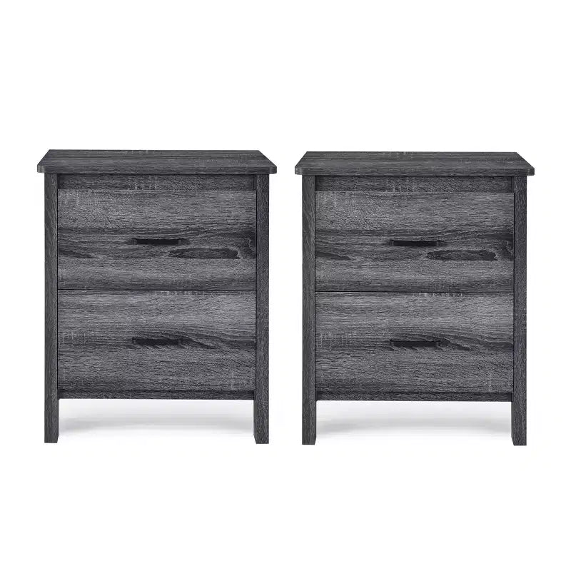Comodini Titeca Moderni in Legno con 2 Cassetti
